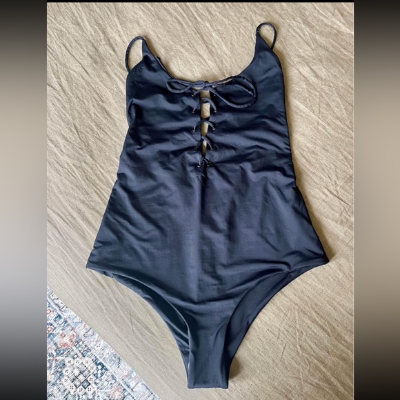 Free People x Tavik Monahan One Piece, Lace Up, Size Large - Picture 2 of 6